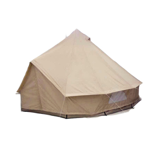 Tenda Glamping di Lusso 3M Impermeabile e Ignifuga Tipo con Rinforzo Dritto Tenda a Campana in Tela per Hotel e Avventure all'Aperto - Product Image 3
