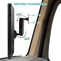 Système d'alarme radar BSD avec moniteur rétroviseur 10,36 pouces et caméra latérale AHD double canal pour camions/bus