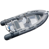 Bateau gonflable hors-bord pour 6 personnes à console centrale CE 4.8m RIB 480 à vendre