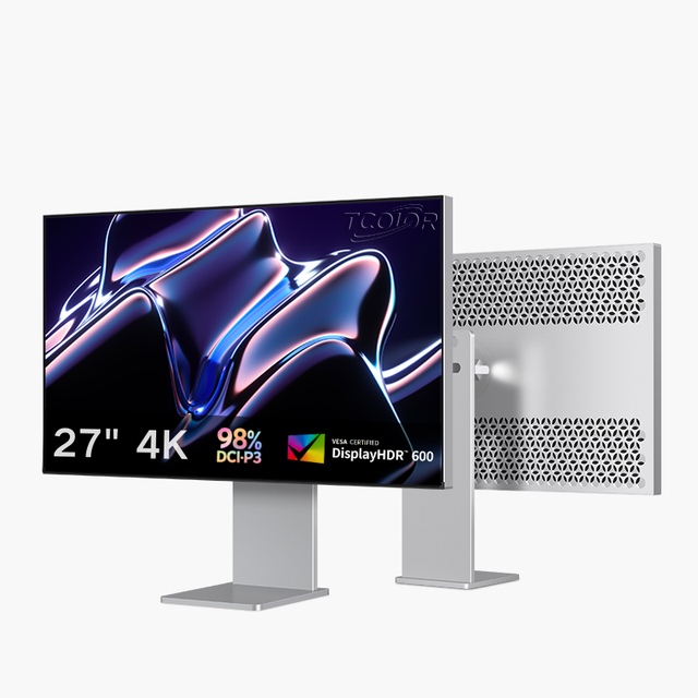 TCOLOR Aluminum Alloy 27 Inch 4K 60Hz HDR600 10bit Pc Monitors IPS Panel Lcd Monitor with USB-C New Desktop Display for mac