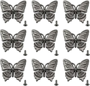 XGNG PCS Alloy Butterfly <b>Rivet</b> Buckle Vintage Metal Clasp <b>Leather</b> Craft Bag Shoe Decoration Sewing Notions Supplies - Product Image 1