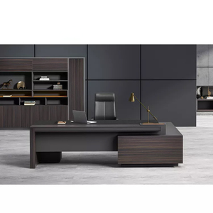 Escritorio Ejecutivo Moderno de MDF <span class=keywords><strong>Popular</strong></span> Boss, Muebles de Oficina de Lujo, Diseño de Mesa de Oficina - Product Image 6