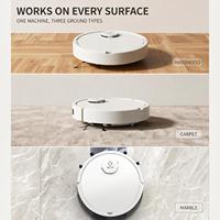 Robot Vacuum Cleaner Pintar Otomatis 3-in-1 Isi Ulang Daya 1500pa untuk Kebersihan Rumah Tangga