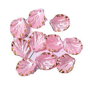 Breloques en résine acrylique plaquées or, imitation perle, style mignon pour bijoux DIY, pendentifs tendance - Product Image 2