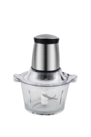 Hachoir à viande électrique 2 vitesses CE GS 400W Bol lavable au lave-vaisselle, lame et hachoir alimentaire facile à nettoyer Bol en verre 1.5L