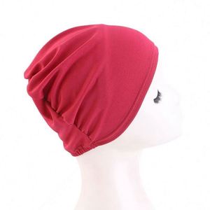 Soft Stretchy Dome Head Wrap Turbans <b>Hijab</b> Solid Color Elastic Dome <b>Cap</b> for Travel & Beach - Product Image 6