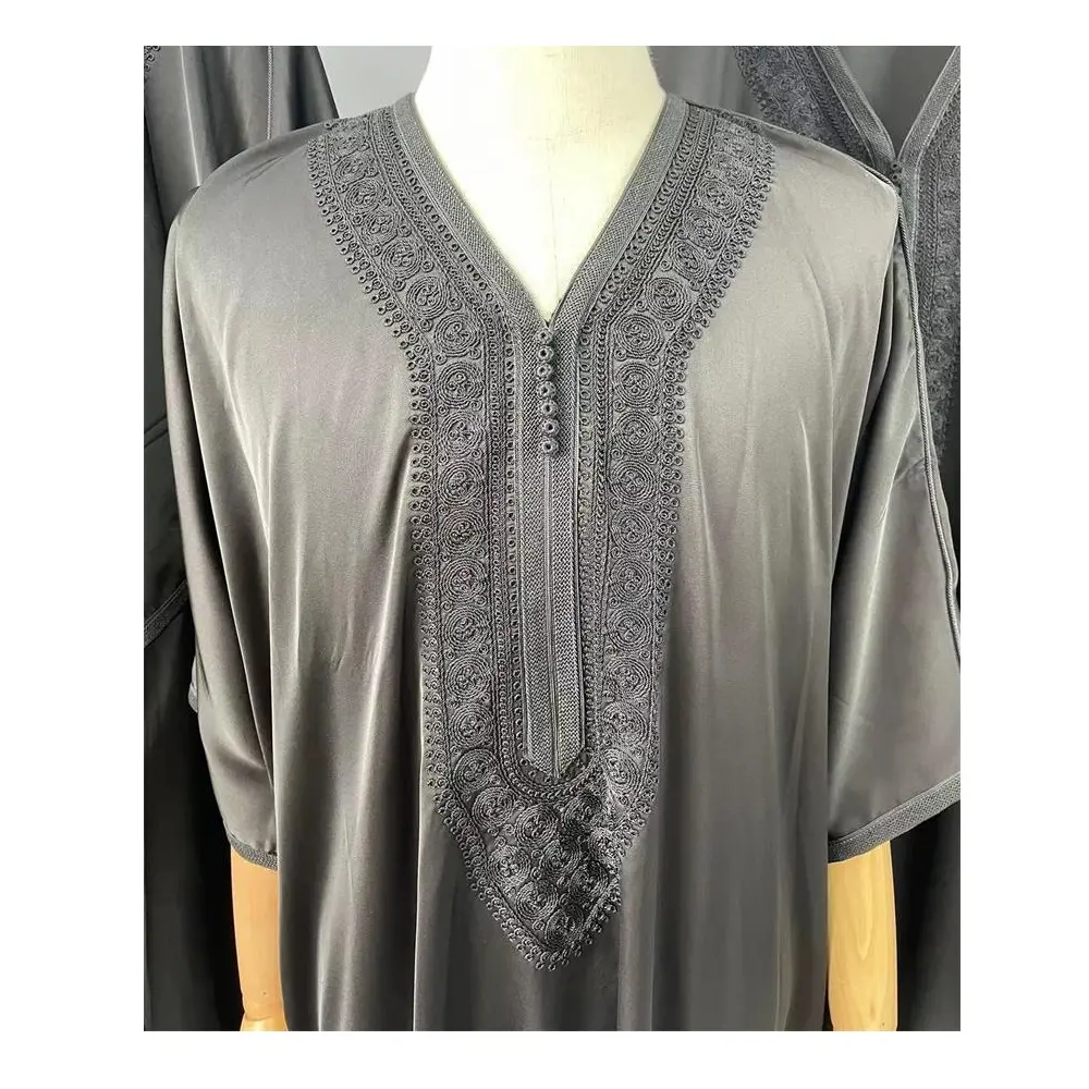 Islamic summer short-sleeved new male robes islam clothes ethnic turkey muslim men clothing thobe