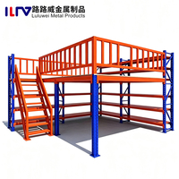 Étagères de mezzanine robustes avec garde-corps de sécurité, acier anti-corrosion, taille et couleur personnalisées, certifiées ISO9001