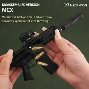 Toy Gun Metal Rifle Realistic Metal Toy Guns SIG MCX Metal Gun Model Ornament Weapon Toy For Adults
