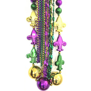 Colliers de perles géantes <span class=keywords><strong>pas</strong></span> chers pour le Mardi Gras, Halloween, les défilés, les fêtes à thème de la Nouvelle-Orléans, les cadeaux et la décoration de carnaval en gros - Product Image 3