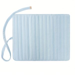 Pochette de rangement élégante en velours, porte-bijoux souple pour colliers et bagues, ornements durables avec séparateurs et fermeture éclair, idéale pour les cadeaux - Product Image 5