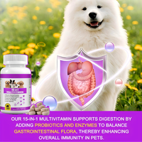 Tablet Multivitamin Anjing VitaFit Grosir 15-in-1 Penyerapan Cepat Aman Tanpa Biji-bijian Suplemen Kesehatan Imunitas Pencernaan Sendi