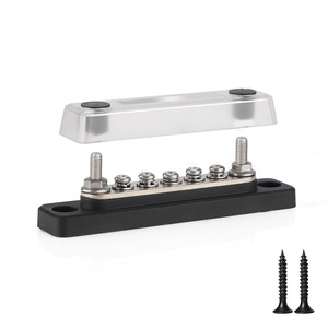 Bloc de bornes à vis 6 pôles 100A 300V en cuivre nickelé et nylon PA66 pour la distribution d'énergie des véhicules - Product Image 4