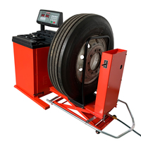 Machine d'équilibrage de roues pour camions, équilibreuse de roues pour bus et camionnettes, équipement de véhicule semi-automatique, outils d'atelier pour garage