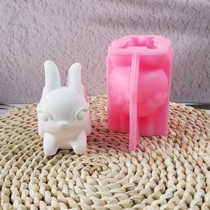 Moldes de fundición de resina hechos a mano para adornos decorativos DIY Moldes de conejo de silicona estilo Ins W0490 - Product Image 1
