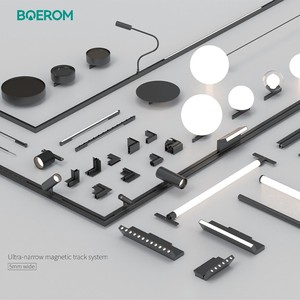 Alumínio LED DC 24V Ra90 Iluminação Comercial Moderna Trilha De Alumínio Ajustável Cabeça Movendo Magnética LED <span class=keywords><strong>Track</strong></span> Light UN5 - Product Image 1