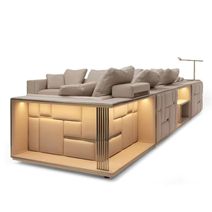 Khách sạn sang trọng tùy chỉnh được thực hiện biệt thự đồ nội thất Modular <span class=keywords><strong>sofa</strong></span> <span class=keywords><strong>Set</strong></span> một cửa giải pháp hiện đại Ý cao cấp nội thất căn hộ - Product Image 3
