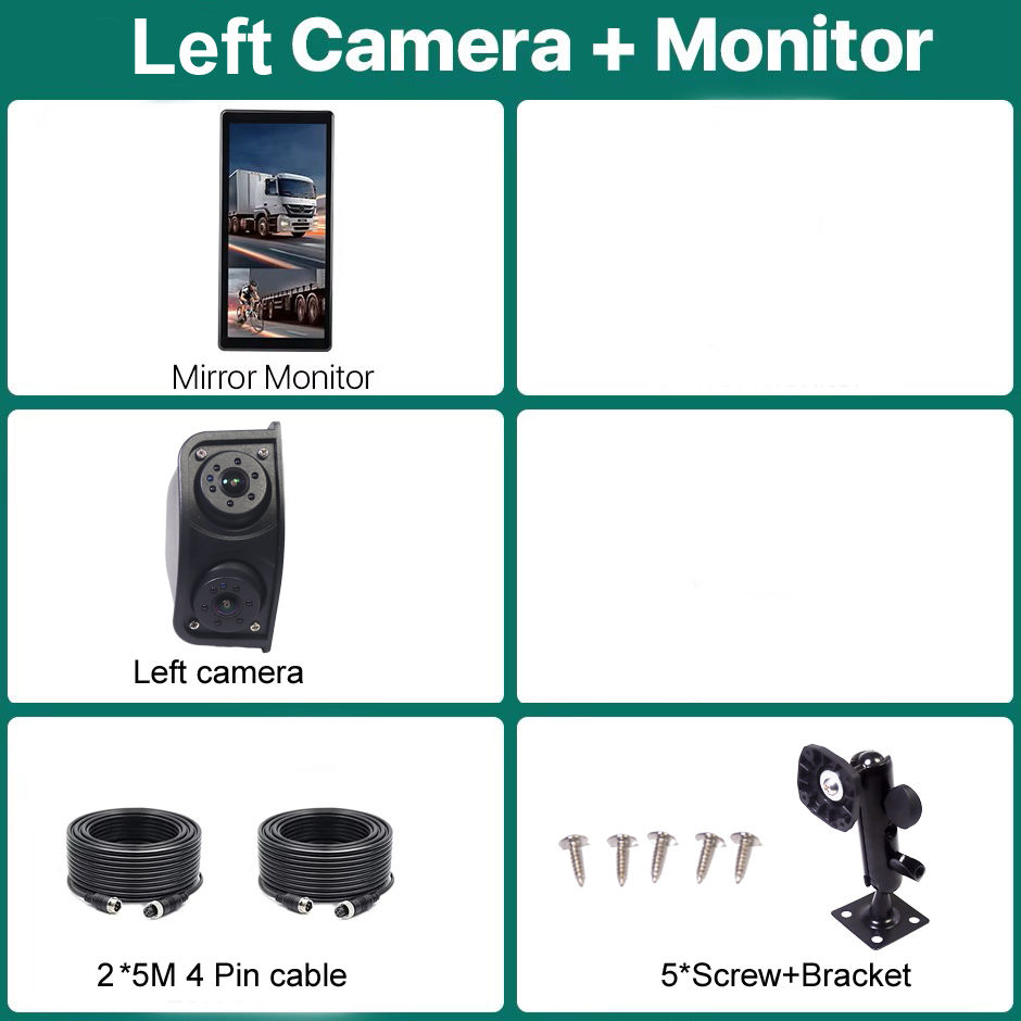 Cámara izquierda + monitor