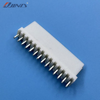 Conector de terminal de crimpado de cable a placa JINDA 2510-14A de 2.54mm y 14 pines, macho, de latón estañado, corriente nominal de 3A y 250V para PCB