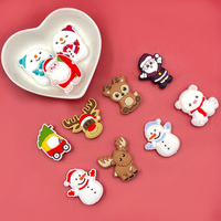 Nouveauté Perle de Noël en silicone sans BPA pour bébé, perle focale Père Noël pour la fabrication de stylos, bracelets et porte-clés