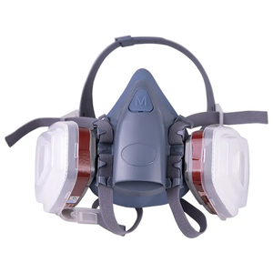Masker setengah wajah 7502 <span class=keywords><strong>respirator</strong></span> udara masker gas <span class=keywords><strong>respirator</strong></span> dengan 2097 filter udara masker api katup udara - Product Image 4