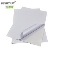 Papier autocollant sans bois Rightint Manufacturer A3 A4, colle d'un côté, autocollant