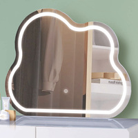 Meuble de maison au design simple, table de maquillage pour femme, prix de gros, coiffeuse blanche personnalisée pour chambre à coucher avec miroir et tiroirs