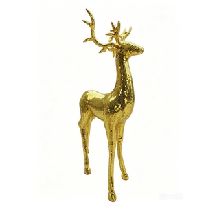 Escultura de Mosaico de Vidrio Hecha a Mano, Adorno de Lujo con Diseño de Animales Salvajes, Estatua Decorativa de Ciervo - Product Image 1