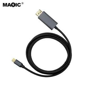 Factory Direct Wholesale 1.8M 4K 60HZ USB C to DisplayPort Converter Type C to DP Cable for HDTV Monitor and Projector