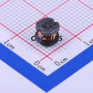 SMTDR54-820M ตัวเหนี่ยวนำไฟฟ้าแบบ SMD,5.8x5.2 มม. ( ค่าความเหนี่ยวนำ: 82uH )( ความแม่นยำ: 20% กระแสไฟฟ้าที่กำหนด: 580mA ) - Product Image 1