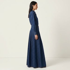 2026 New Islamic Clothing Two-Piece Casual Style Elegant Suit Pants <b>Set</b> Muslim Women's <b>Modest</b> Muslim Pants Denim <b>Set</b> - Product Image 3