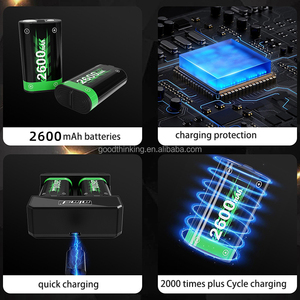 Chơi game 2600 mAh pin kép có thể sạc lại Cáp sạc Bộ Kit NiMH Pin cho Xbox loạt x S điều khiển cho Xbox một - Product Image 3