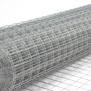 Fabrika fiyat 2x2 inç örgü çit için galvanizli kaynaklı tel örgü/pvc kaplı kaynaklı tel örgü