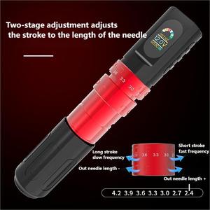 Máquina de Tatuar Inalámbrica de Acero Inoxidable de Alta Calidad, Pluma con Batería de Litio Compatible con Cartuchos, Equipo de Tatuaje de Bajo Ruido - Product Image 6