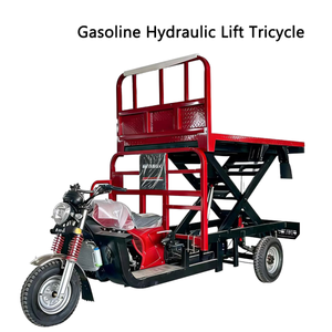 Heavy-Duty Motorized <b>Gasoline</b> Lift Tricycle 200cc Water-Cooled 1T Load Capacity for Warehouse Construction Farm Use Customizable - Product Image 1