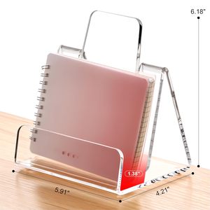 Support de présentation de livres en acrylique transparent poli et support de livres, porte-cartes postales, <span class=keywords><strong>chevalet</strong></span> pour œuvres d'art - Product Image 6