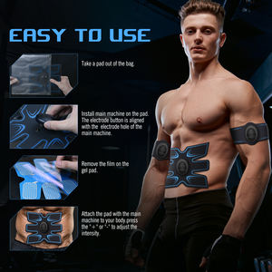 Estimulador Muscular Electrónico, estimulador de abdominales Tonificador Muscular, entrenador de máquina Ab masajeador muscular de engranaje recargable USB - Product Image 2