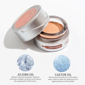Mini-crème à paupières, pot pigmenté de haute qualité, sans Talc, maquillage OEM Vegan, simple Pan d'ombre à paupières, étiquette privée - Product Image 5