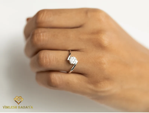 Elegante Anillo con Diamante Cultivado en Laboratorio, Corte Ilusión, Diamante E VS Creado en Laboratorio, Joyería de Compromiso y Aniversario para Mujer - Product Image 3