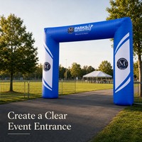 Arche gonflable personnalisée pour les campagnes marketing, promotion de la marque, portique pour les entreprises d'expositions et les organisateurs d'événements