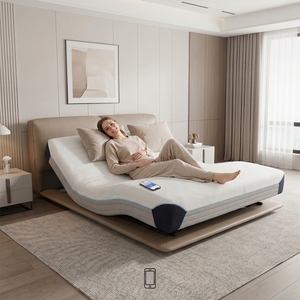 Matelas électrique intelligent à <span class=keywords><strong>gravité</strong></span> zéro moderne avec massage par vibration, fonction de sommeil à une touche pour une expérience de confort premium - Product Image 1