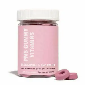 Hierbas orgánicas PMS para mujeres, gomitas con vitaminas Gummy PARA EL Chastetree Berry Dong Quai PMS para el síndrome premenstrual y comodidad PMDD