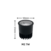 Module LED GU10 monocolore DALI DT6 7W, meilleure qualité, usine chinoise, aluminium forgé à froid 1070, downlight GU10 très vendu