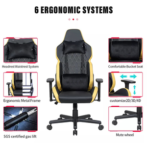 <span class=keywords><strong>Silla</strong></span> <span class=keywords><strong>Gamer</strong></span> Reclinable de Cuero OEM ODM a Buen Precio, la Mejor <span class=keywords><strong>Silla</strong></span> de Juego Cómoda para Gamers - Product Image 6