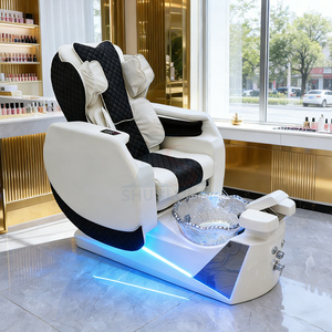 Sillón de Pedicura para Spa con Masaje de Espalda y Pies, Drenaje Automático, Sillón de Pedicura de Lujo con Plomería para Salón de Belleza - Product Image 6