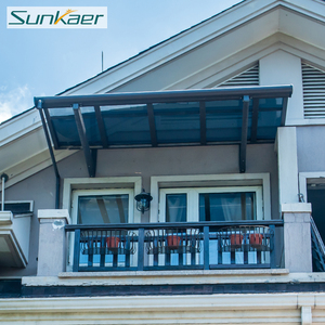 Pare-soleil moderne en aluminium pour patio, auvent imperméable en polycarbonate pour toit avec auvent de fenêtre en stock - Product Image 6