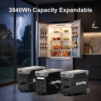 Station d'alimentation solaire domestique portable Solarplay Q3600 PRO Master Unit 3600W 3840Wh avec batterie Lifepo4