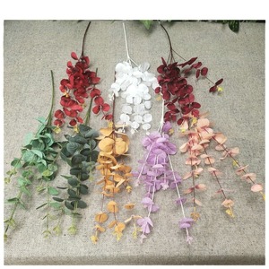 Flores Artificiales Queyiyi, Planta de Hoja de Dinero de 30cm-100cm, Decoración para Bodas y Hogar - Product Image 5