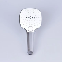 Accessoire de robinet de salle de bain à main carré à trois fonctions bon marché pommeau de douche à main économique