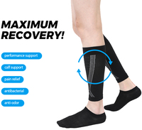 Manchons de compression sans couture pour mollets, personnalisables avec logo, pour la protection sportive et la protection des jambes lors des activités sportives en extérieur